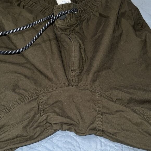 Hurley Olive Green XX-Large Mens Drawstring Elastic Waist Pants With Zippered Po - Picture 6 of 13